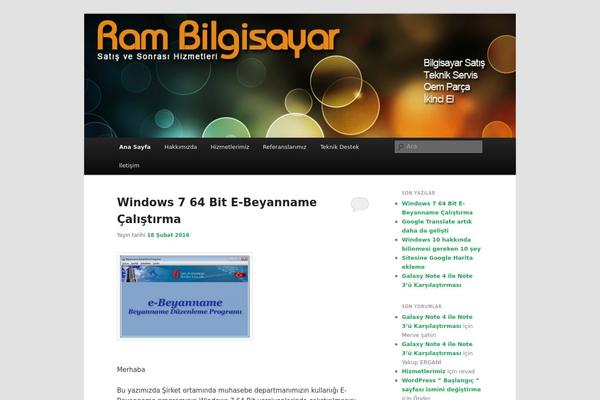 WordPress website example screenshot