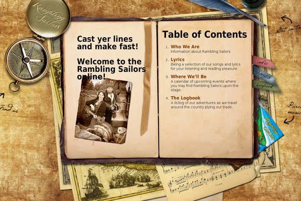 ramblingsailors.com site used Captains_log