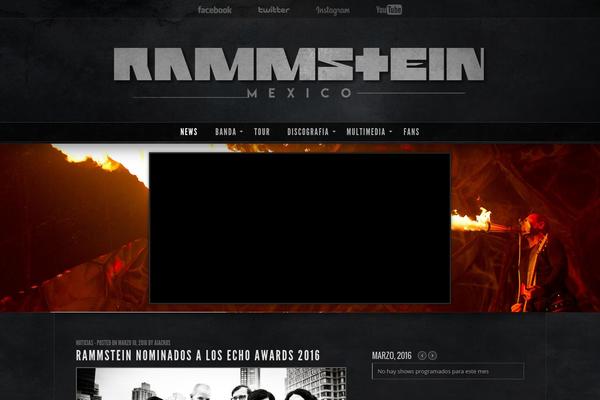 rammstein.com.mx site used Dark-gritty-evolved