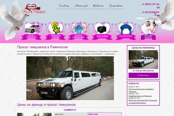 WordPress website example screenshot