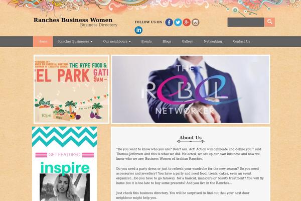 Vantage theme site design template sample