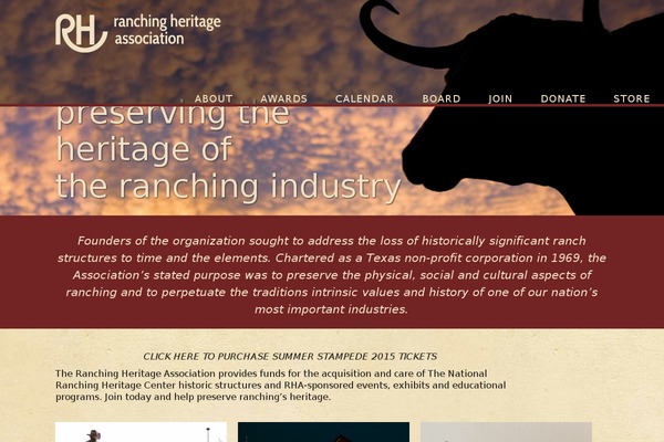 ranchingheritage.org site used Super-hijinksified