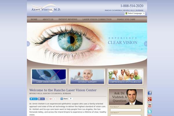 Optometry theme site design template sample