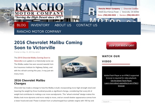 WordPress website example screenshot