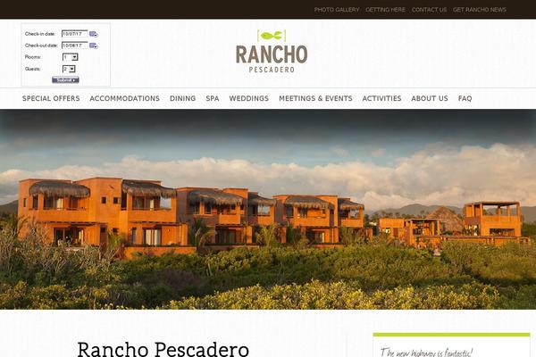 ranchopescadero.com site used Rancho