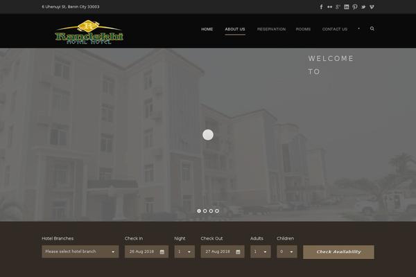 Site using Gdlr-hostel plugin