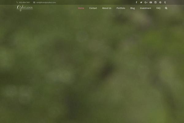 Impreza theme site design template sample