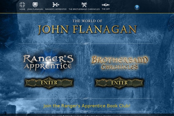 rangersapprentice.com site used Johnflanagan