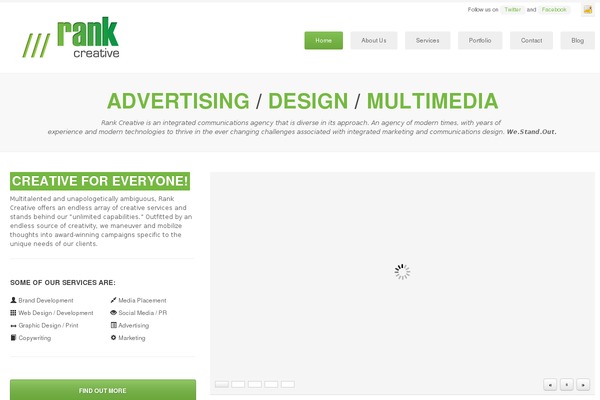 rank-creative.com site used Valera Theme