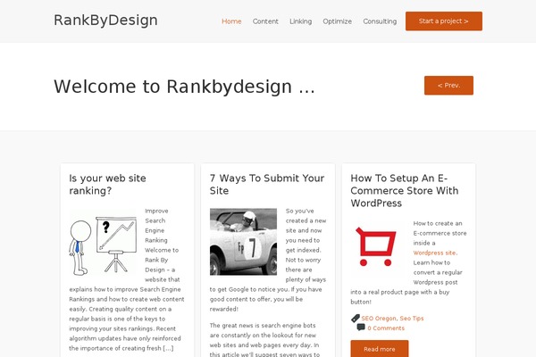 WordPress website example screenshot