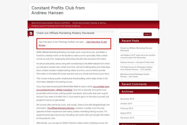 WordPress website example screenshot