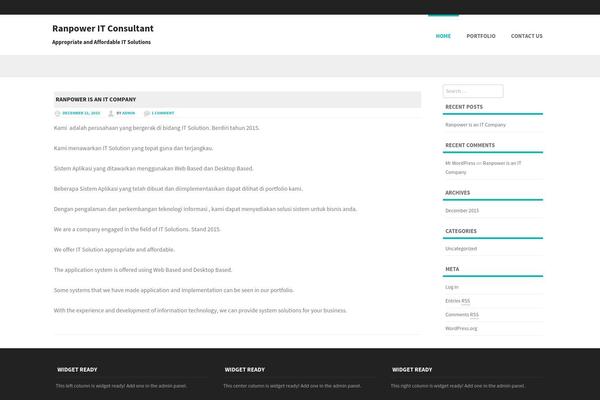 Twenty Sixteen theme site design template sample