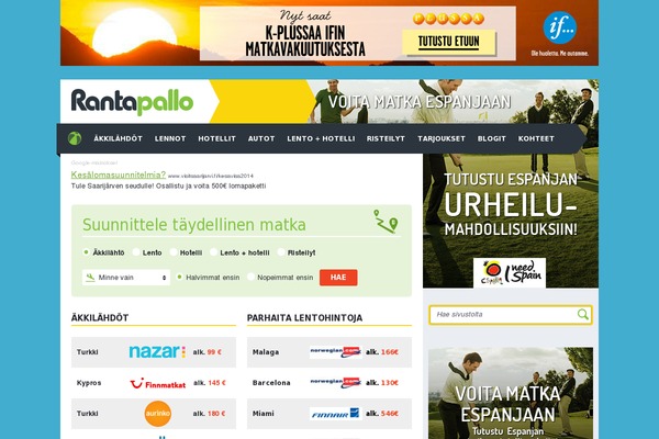 rantapallo.fi site used Rantapallo2023