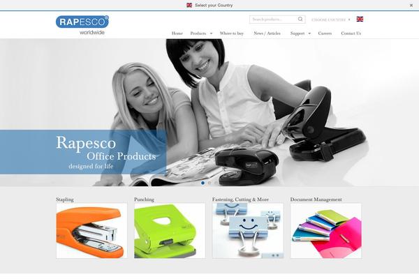 rapesco.com site used Rapesco