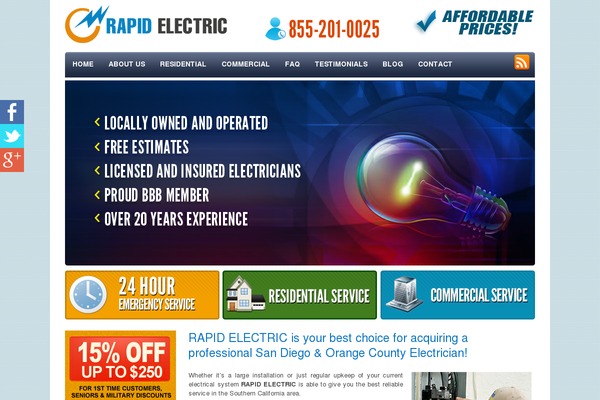 rapid-electric.com site used Electrical