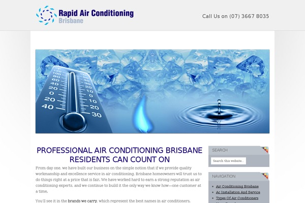 rapidairconditioningbrisbane.com.au site used Mega-construction