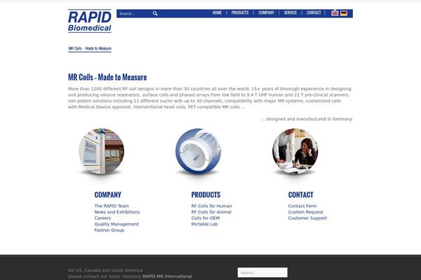 rapidbiomed.com site used Rapidcleandarkblue