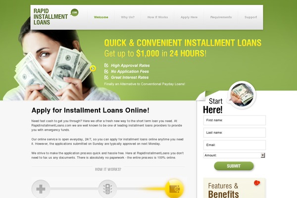 rapidinstallmentloans.com site used Rapid