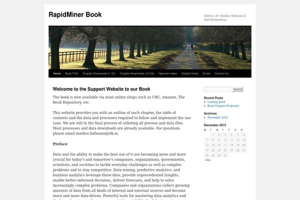 Twenty Ten theme site design template sample