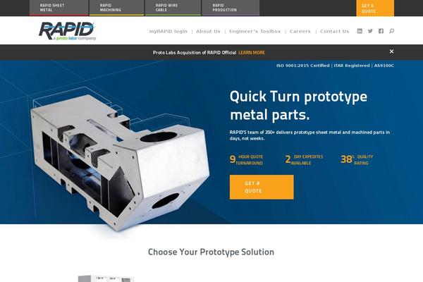 rapidsheetmetal.com site used Rapid