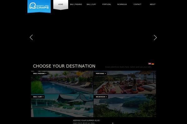 rapturescamp WordPress theme, websites list used rapturescamp theme rapturescamp theme websites examples