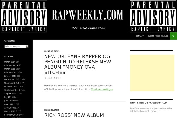 Twenty Fourteen theme site design template sample