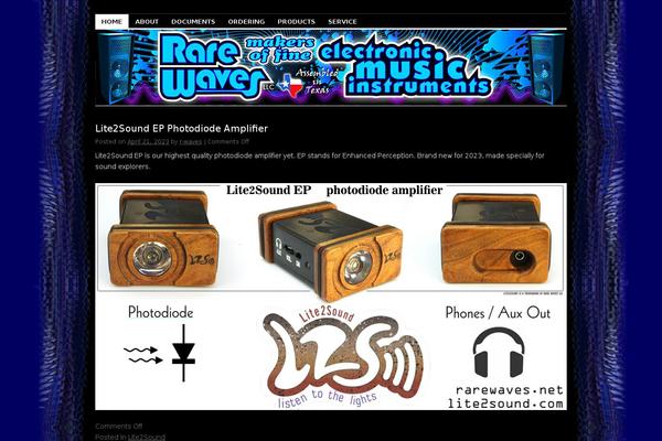 rarewaves.net site used Coraline-wpcom