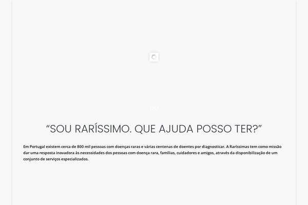 rarissimas.pt site used Rarissimas