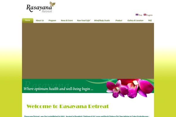 rasayanaretreat.com site used Rasa