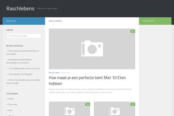 Hueman theme site design template sample