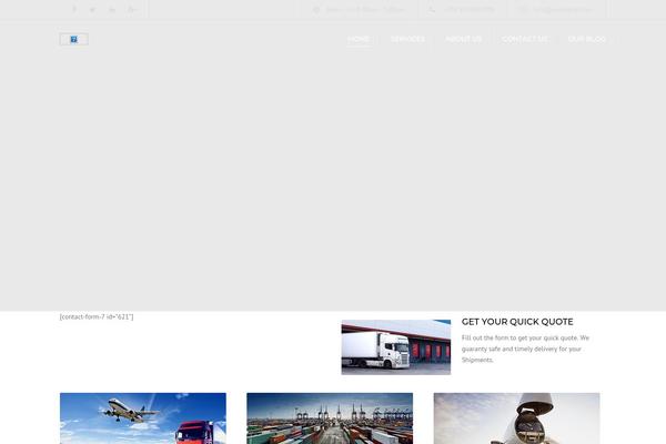 Transport-child theme site design template sample