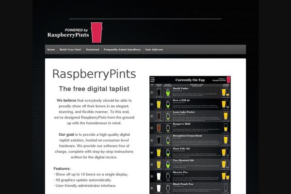 raspberrypints.com site used Raspberry-pints
