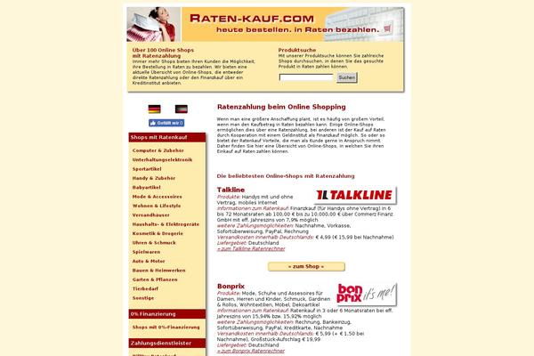 raten-kauf.com site used Rechnungskauf