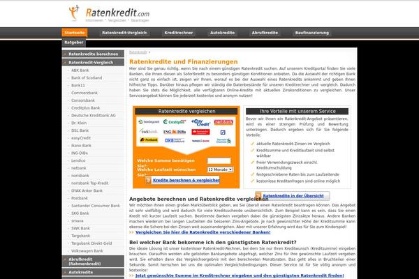 ratenkredit.com site used Ratenkredit