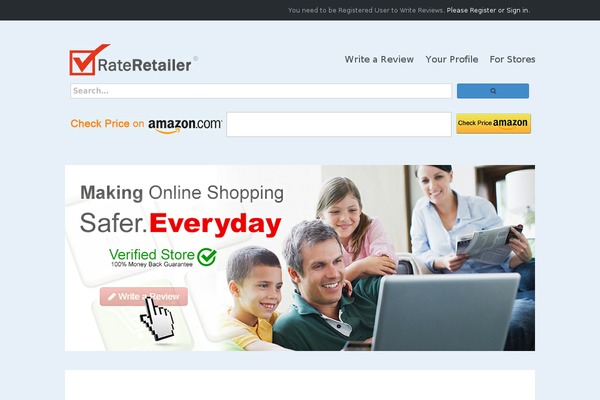 rateretailer.com site used Manual