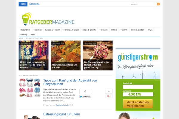 Sahifa theme site design template sample