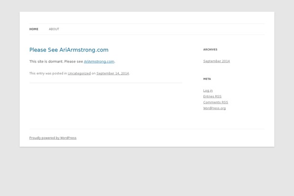 Twenty Twelve theme site design template sample