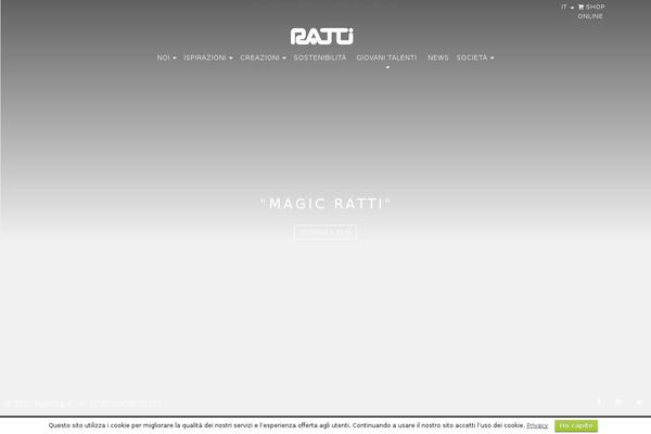 ratti.it site used Ratti