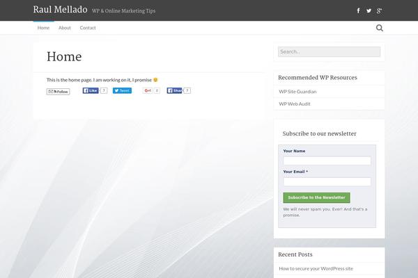 WordPress website example screenshot