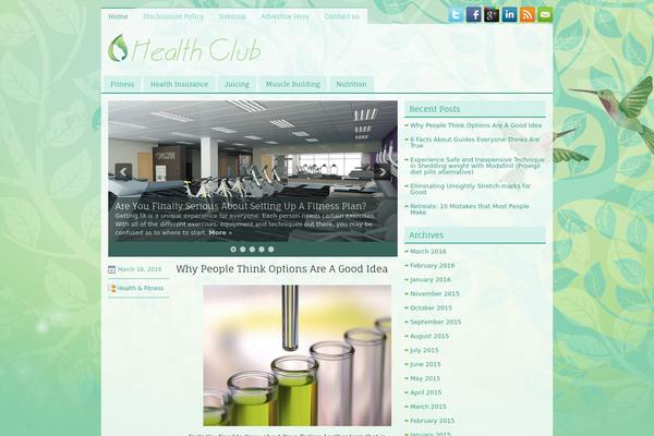 Healthdaily theme site design template sample