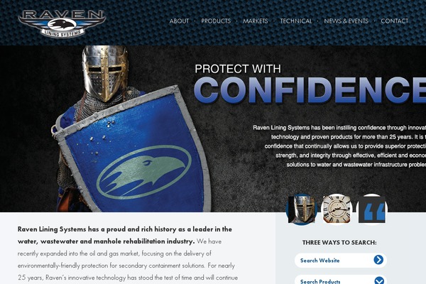 raven theme site design template sample
