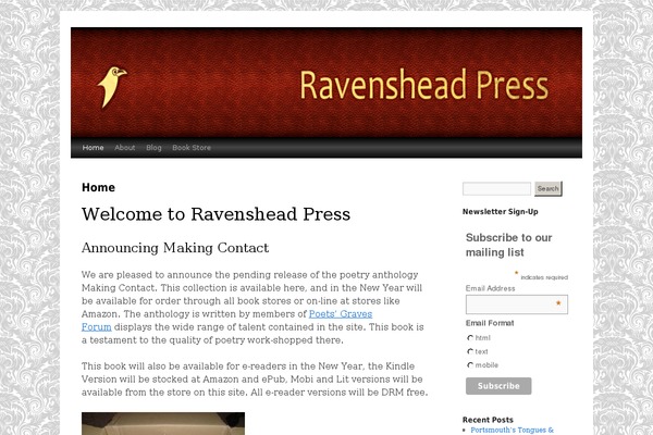 ravensheadpress.co.uk site used WooDizain