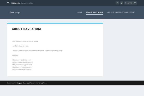 WordPress website example screenshot
