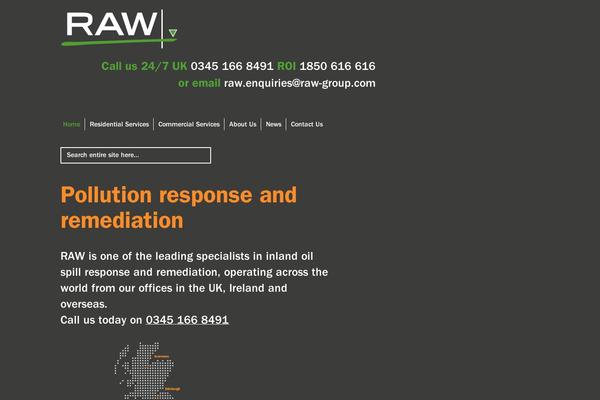 Raw theme site design template sample