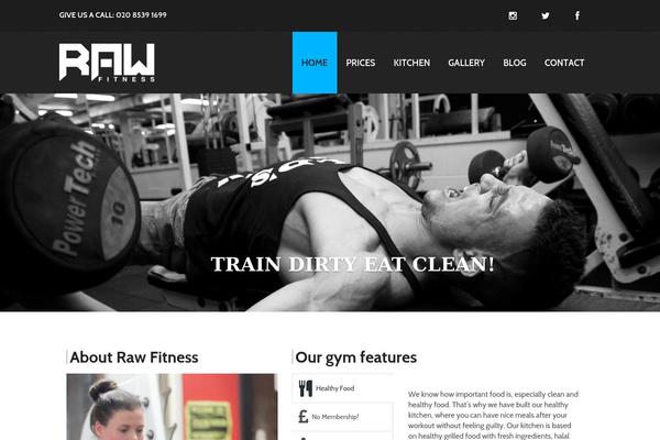 Fitnesscenter theme site design template sample