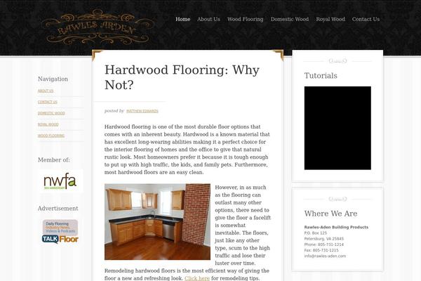 WordPress website example screenshot