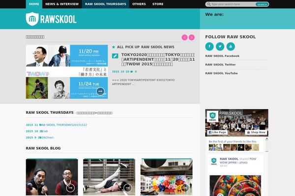 rawskool.com site used Wp-rawskool