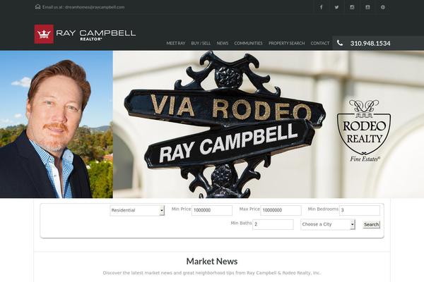 raycampbell.com site used Realhomes Theme