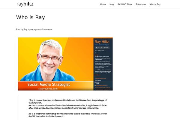 rayhiltz.com site used Ray