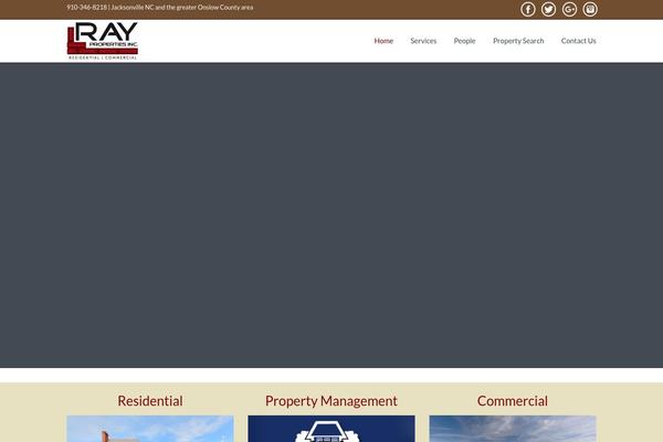 Residence Child theme site design template sample